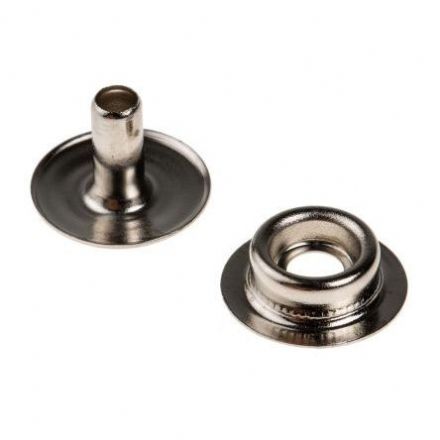 Stainless steel 10 mm snap set (male)