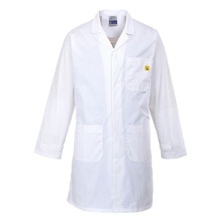 Antistatic ESD White Apron 5mm 120 gr/m�