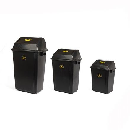 ESD Conductive Waste Bin - With Lid