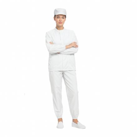 Custom-Made Cleanroom Jacket & Pants Set-White