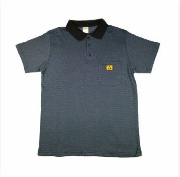Antistatic ESD Short Sleeve Polo T-Shirt Black