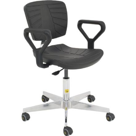 Antistatic ESD Cleanroom Chair - Wide Backrest