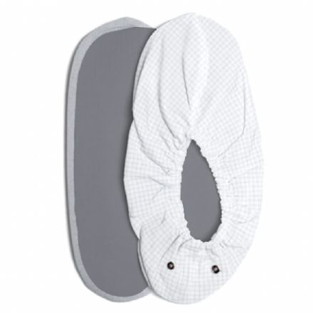 Antistatic Cleanroom Shoe Covers with Non-Slip Sole, Gray