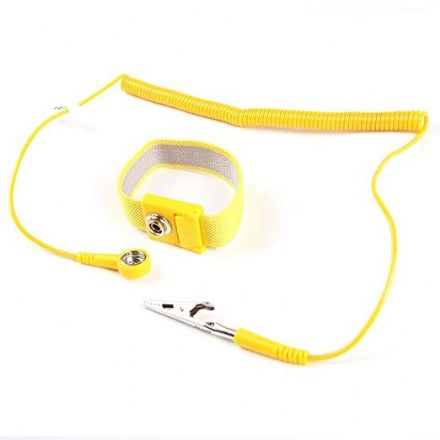  ESD Antistatic Antiallergic Bracelet Set - Yellow