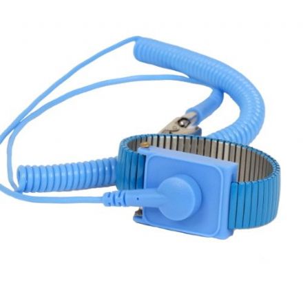 ESD Antistatic Metal Bracelet Set - Blue