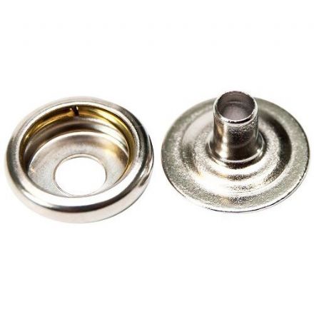 Stainless 10 mm snap set (Female)